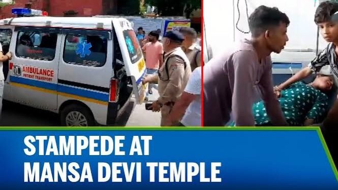 ഹരിദ്വാറിലെ ക്ഷേത്രത്തിൽ തിക്കും തിരക്കും – 6 പേർ മരിച്ചു