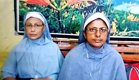 ജാമ്യം നേടിയ കന്യാസ്ത്രീകൾ ഡൽഹിയിലെ മഠത്തിൽ